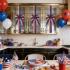 6 Pcs Patriotic 4th of July Cabinet Bows, Flags Pattern