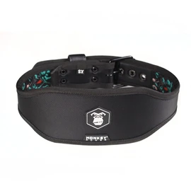 CINTURON DE OJILLOS INTERIOR AZUL LEVANTAMIENTO DE PESO MONKEY POWER GYM CROSSFIT (EXTRA CHICO 60 A 82CM)