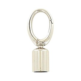 Ohio Travel Bag Tassel Cover with Swivel Snap, 1/2 Inch, Nickel Finish, Zinc Alloy, P-2968-NIC