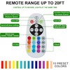 Under Cabinet Lighting with Remote, 15 Color RGB 4 Dynamic
