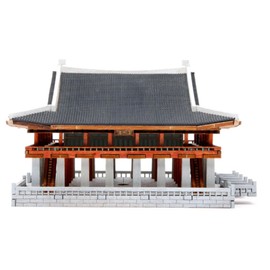 caincosmetic Young Modeler Gyeonghoeru Pavilion 3D Wooden Model Building Kits for Adults - Laser-Cut Architecture Craft Kit for Collectors & Enthusiasts 경희루