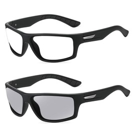 Wraparound full lens Safety Glasses with Readers photochromic Sport Magnifying Safety Reading Goggles for Men Women (black, 1, multiplier_x)