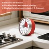 Kitchen Timer for Cooking,Chef Cooking Timer Clock,Visual Timers,60-Minute Countdown,Magnetic Base,
