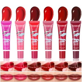 Juego de 6 tintes de labios para despegar y quitar, brillo de labios, de larga duración, impermeable, antiadherente, no se decolora, juego de aceite l