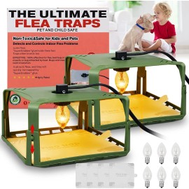 Paddsun Green Flea Traps (2-Pack) – Reliable Insect Capture