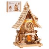 ROKR 3D Wooden Puzzles for Adults,Wooden Clock Model kit,435 Piece