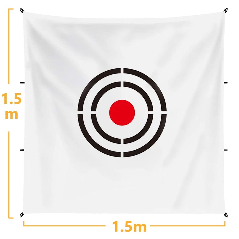Gagalileo Golf Target, 1.5 x 1.5 m, Velvet Material, Noise