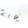 E-Simpo B22 to E26 E27 Light Socket Adapter, UK AU