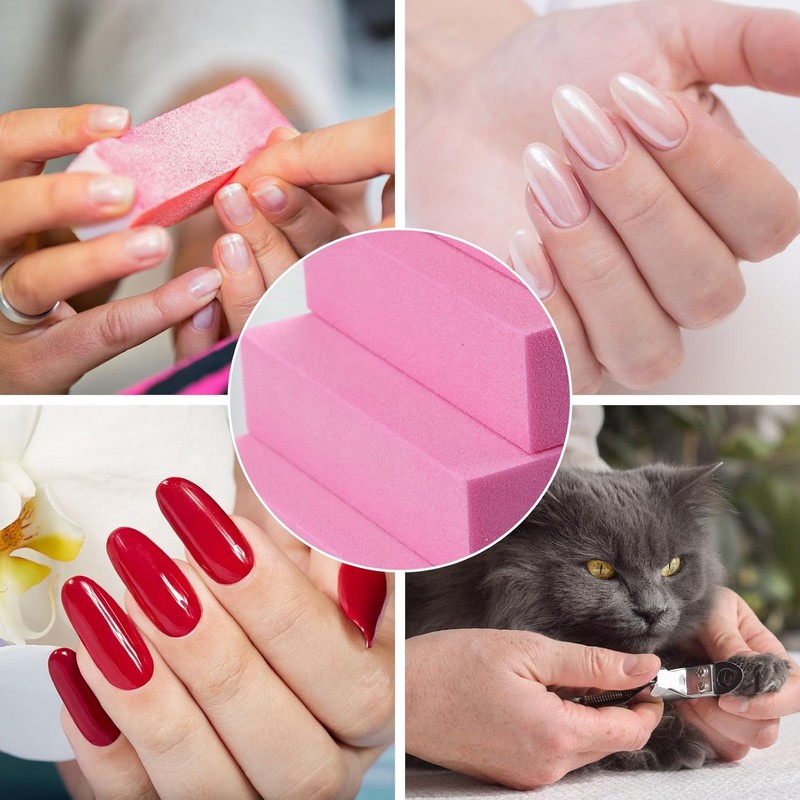 10 Pieces Nail Sanding Blocks Nail Polishing Blocks 4-Sided Manicure