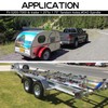 25580 14125A Trailer Axle Bearing Kit 4 Sets,5200-7000 lb for