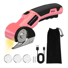 AIFIZO Electric Cardboard Cutter with 3 Blades for Fabric, Leather, Carpet, Cardboard and Plastic, 320 Strokes/Min Electric Scissors