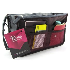 Periea Chelsy Handbag Organiser Insert (Wine, Medium)
