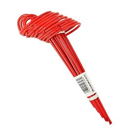 Yasushi Watanabe Round, 7.9 inches (20 cm), Set of 10, Red