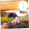 KOMBIUDA Camping Fireplace Tongs Heavy Duty Iron Fire Pit Tools
