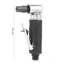 Compressed Air Angle Grinder Set, 1/4 Air Grinder BSP Angle 90 Degree Grinding Tool Pneumatic Rod Grinder