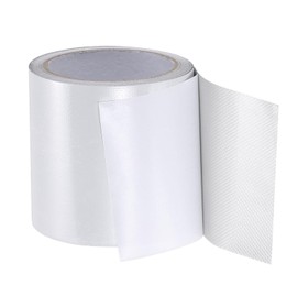 PATIKIL Awning Repair Tape 8m x 10cm Waterproof Canvas Tape High Adhesive Tear Repair Patch Kit for PVC Tarpaulin Tent Awning Fabric RV Sail Boat Cover, White (4" x26.24ft)