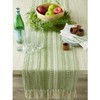 DII Farmhouse Braided Stripe Table Runner Collection, 15x108 (15x113, Fringe