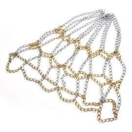 Heavy Duty Galvanized Steel Chain Basketball Net, Durable Heavy Duty Anti-rust Indoor and Outdoor Sporting Goods Basketball Net or Most Standard Hoops