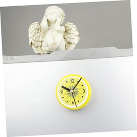 CORHAD 2pcs Fruit Pattern Magnetic Fridge Clock Sticker Japanese Fridge Magnets Round Wall Clock Magnets Random Color