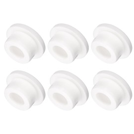 GLOKUUCA Plug Holes - 6 Pack T22 Waterproof Rubber Button Plug Fits for 22-mm Hole - (White)