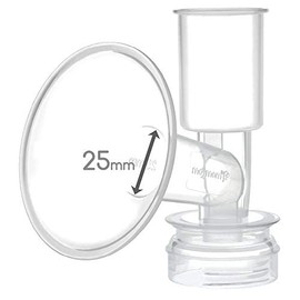Maymom Breast Shield Flange Compatible with Ameda Purely Yours and Finesse Breast Pumps, Not for MYA; 25mm X-Small One Piece