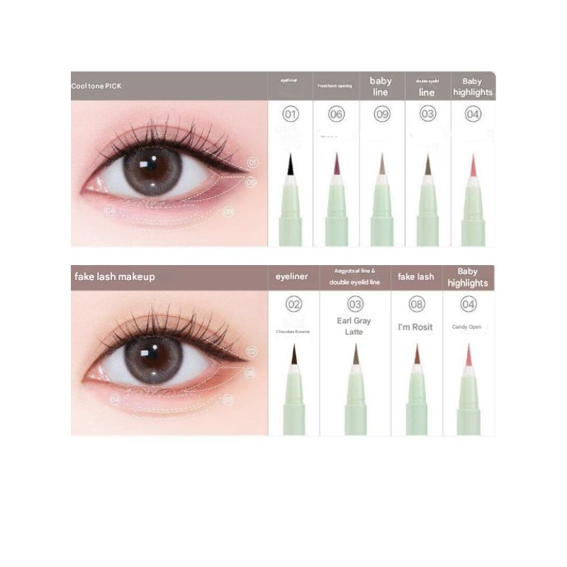 MERRY MONDE Super Twim Pen Eyeliner 0.5g, Color:07 Peach Twim