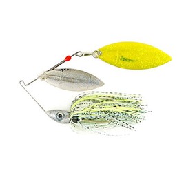 Nichols señuelos pulsador escama de Metal Doble Sauce spinnerbait, Bombshell Shad, 3/8-Ounce