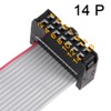 sourcing map Pack of 5 IDC 14 Pins Connectors Flat