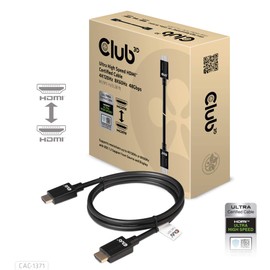 Club3D CAC-1371 Ultra High Speed HDMI 2.1 Cable 10K 120Hz 1M/3, 28 Feet Black, Male-Male