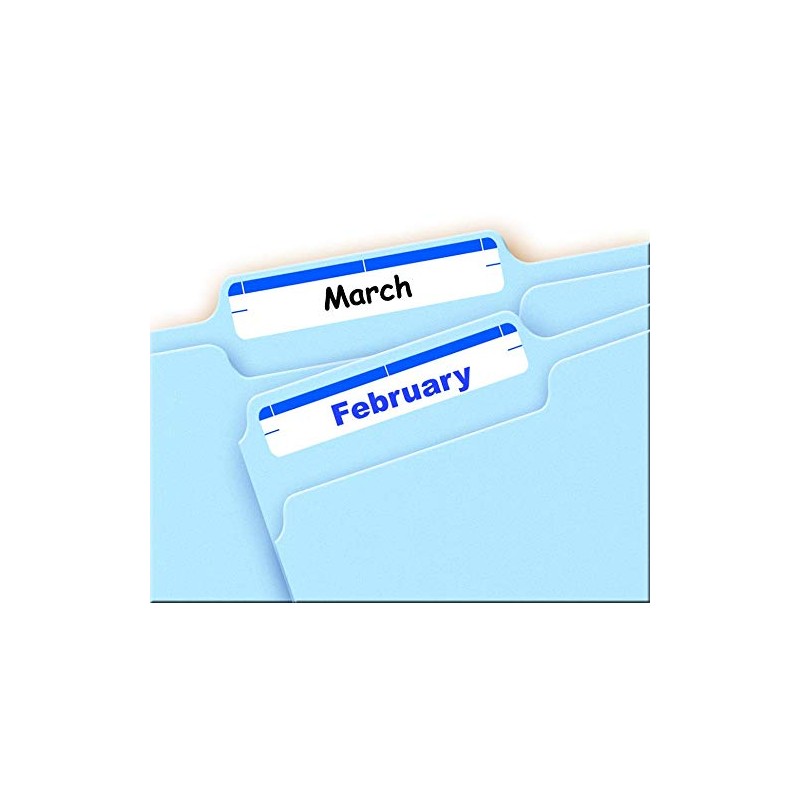 Avery File Folder Labels, 3-1/2" X 1/3", Blue Bar, Pack