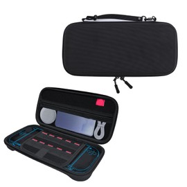 Hard Shell Case for Switch 2 2025 Version, Portable Travel Carrying Case with 10 Game Card Pockets, Protective Storage Bag for Game Console and Accessories (Black)