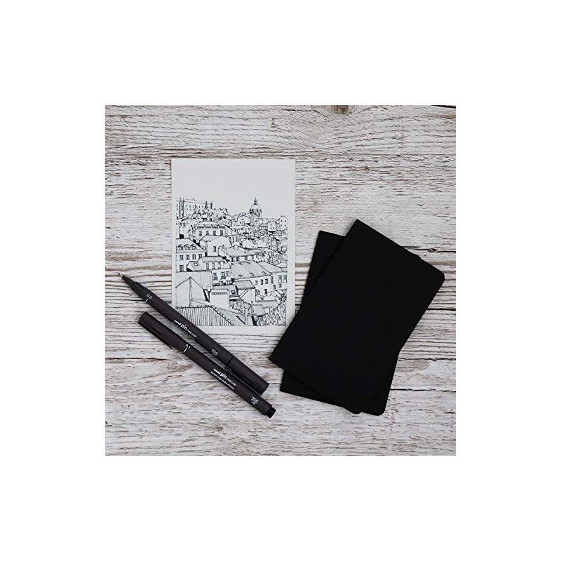 Uni Pin Fineliner Drawing Pen - Dark Grey Tone -