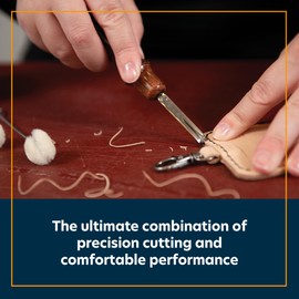 Weaver Leather Supply Leather Edger, Edge Beveler with Angled Tip for Refined Finish, Beveling Tools for Belts, Straps, and DIY Projects, 1/16”