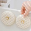 MRDLKNX Kitchen Sponges 4 Pcs Dish Donut Shaped Multi-purpose Sponge