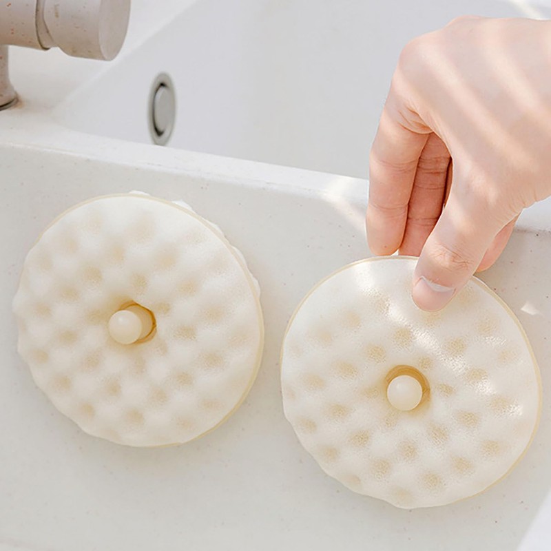 MRDLKNX Kitchen Sponges 4 Pcs Dish Donut Shaped Multi-purpose Sponge