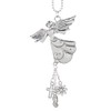 Silver Angel Car Charm Ornament