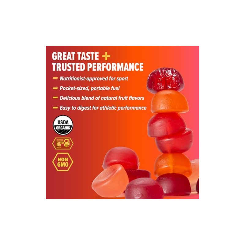 Honey Stinger Fruit Smoothie Chews, color Rojo, 590 gr