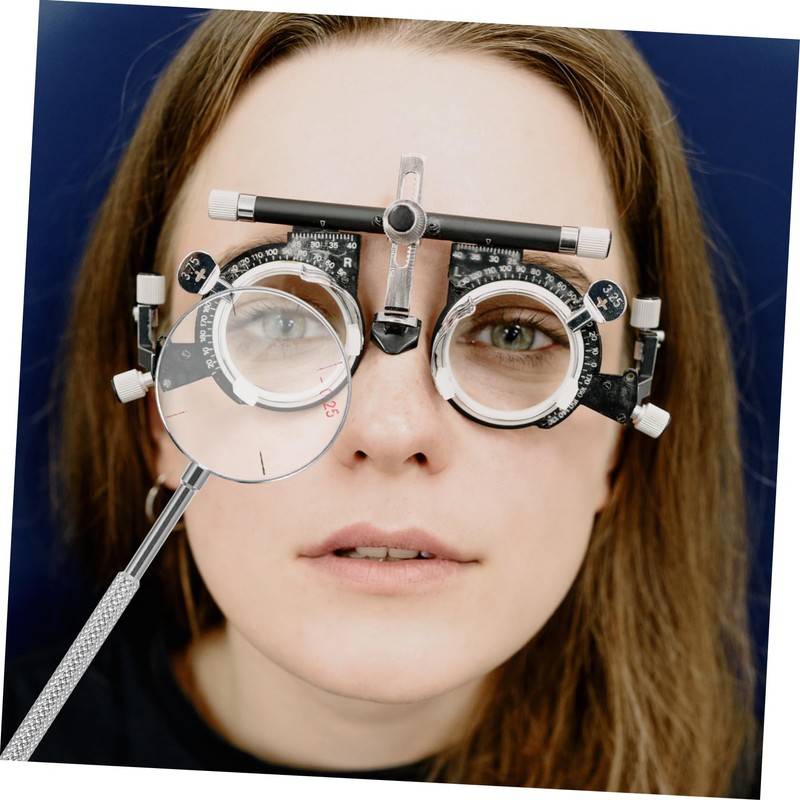 CLISPEED 2Pcs Cross Cylinder Lens Tool Set Round Optical Diopters