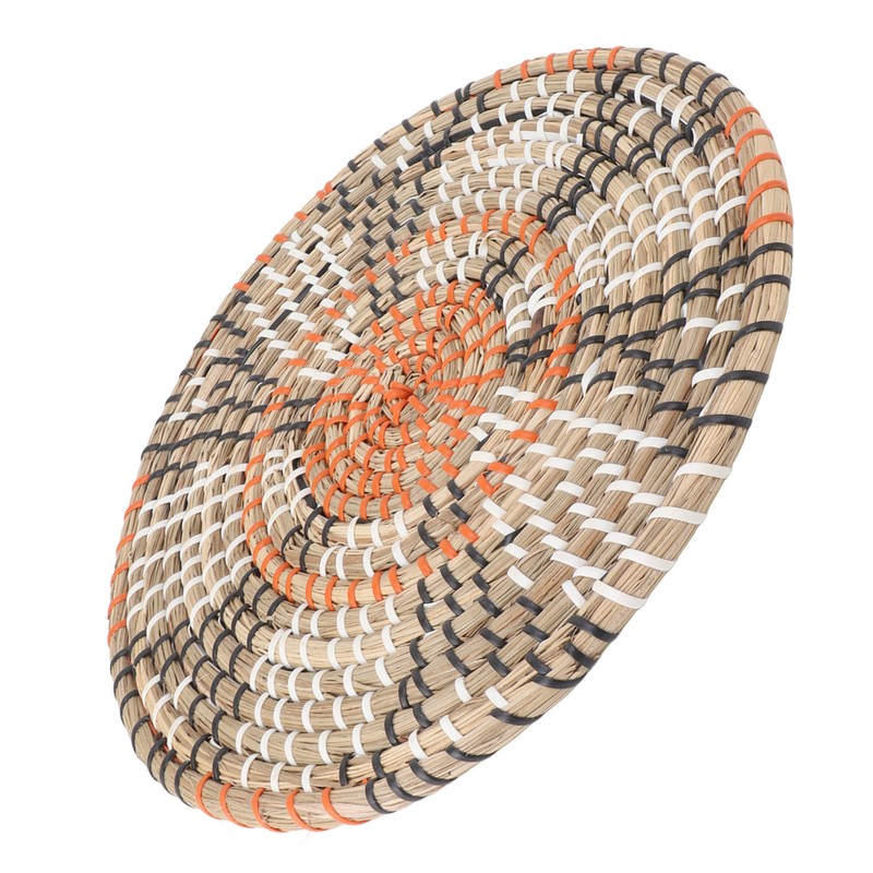 Grass Woven Placemats Nordic Style Innovative Round Placemats for Dining
