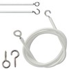 Parlex 2m White Net Curtain Wire Cord For Straight &