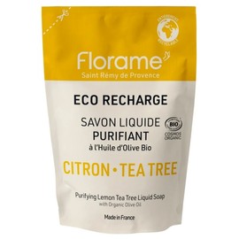 Florame Purifying Liquid Soap Lemon Tea Tree Organic Eco-Refill 470 ml