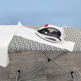 VividPaw Ironing Board Cover and Pad with Thick Padding Elastic Edge, Resist Scorching, Heavy Duty Iron Board Covers Grey (Chevron)