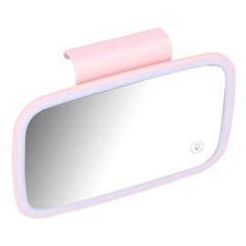 Car Cosmetic Mirror, Car Sun Visor Makeup Mirror Surround LED Lights Plug and Play with Retractable Back Clip() Sunshade/Sunshade