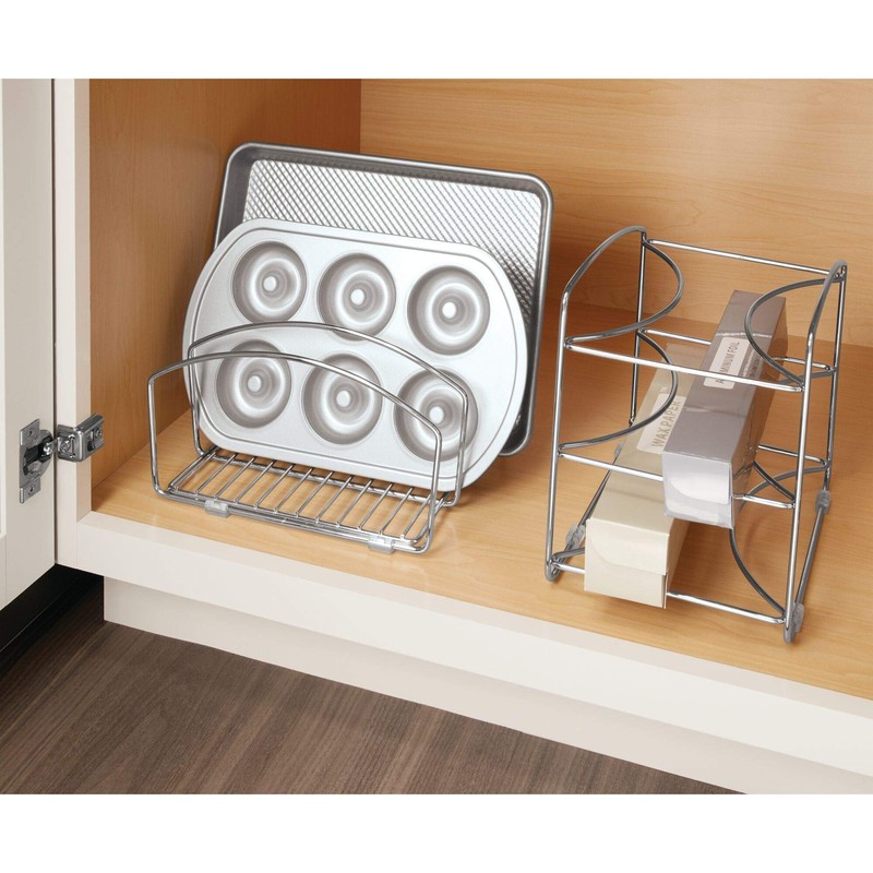 iDesign Classico Kitchen Organizer Rack for Aluminum Foil, Sandwich Bags,
