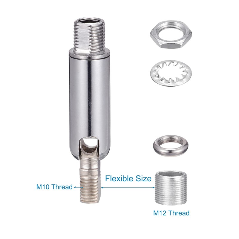 MECCANIXITY Sloped Ceiling Adapter Swivel M10 M12 Thread, for Chandelier