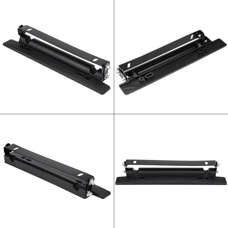 Adjustable License Plate Frame,Universal Adjustable Carbon Fiber Car License Plate