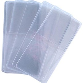 100 Pack Double Pocket 2.5 x 2.5 Unplasticized Vinyl Flips Safe for Long Term Coin Storage