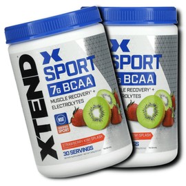 Xtend Sport 7G BCAA Strawberry Kiwi Splash 345g (12.2oz), 345g, 2 pieces / Xtend Sport 7G BCAA 딸기 키위 스플래시 345g(12.2oz), 345g, 2개