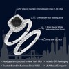 Gem Stone King 925 Sterling Silver Black Onyx and White