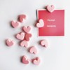 Chris.W Cute Heart Shaped Binder Clips, Mini Decorative Paper Clips,